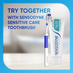 Fresh breath scene featuring Sensodyne Deep Clean 4 oz toothpaste