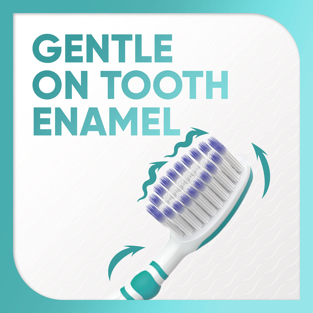 DuoFlex neck design on Sensodyne Pronamel medium toothbrush