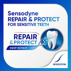 Brand logo: Sensodyne Repair and Protect Whitening