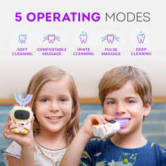 Gift-boxed six-piece kids toothbrush set with astronaut theme