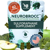 Sensory Scout NeuroBrocc front packaging showing bottle and label, clear dosing information benefit