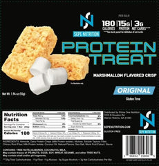 Sepe Nutrition Protein Treat allergen notice visible for informed allergy decisions.