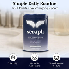 In-hand shot of Seraph bottle with label
