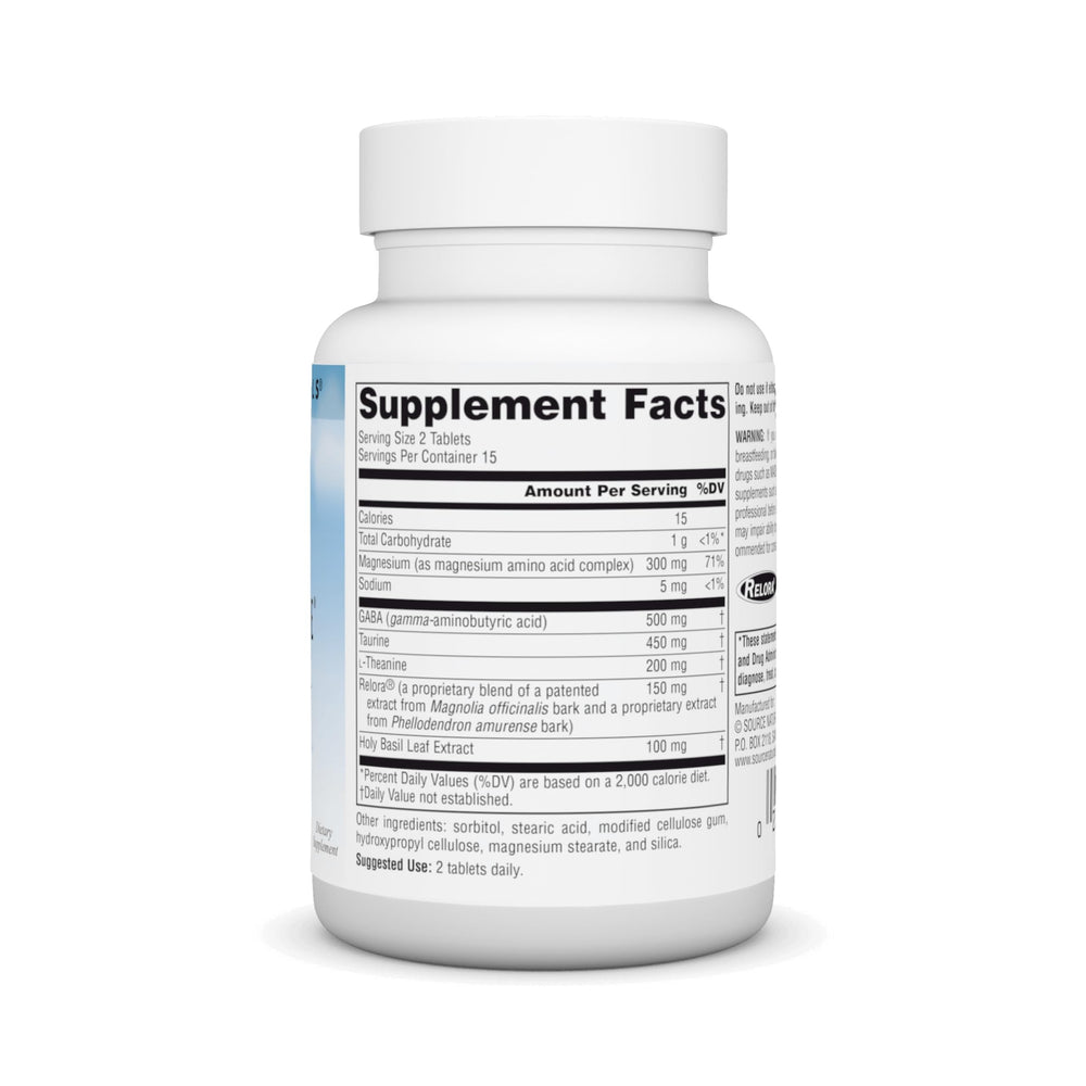 Image showcasing calm focus and relaxation with Theanine Serene, Relora, magnesium and GABA