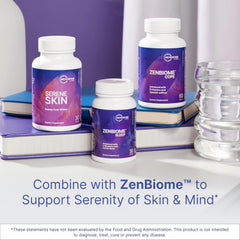 Skincare from within concept with probiotic capsules