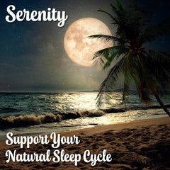 Side view of Serenity 15 oz magnesium drink mix bottle