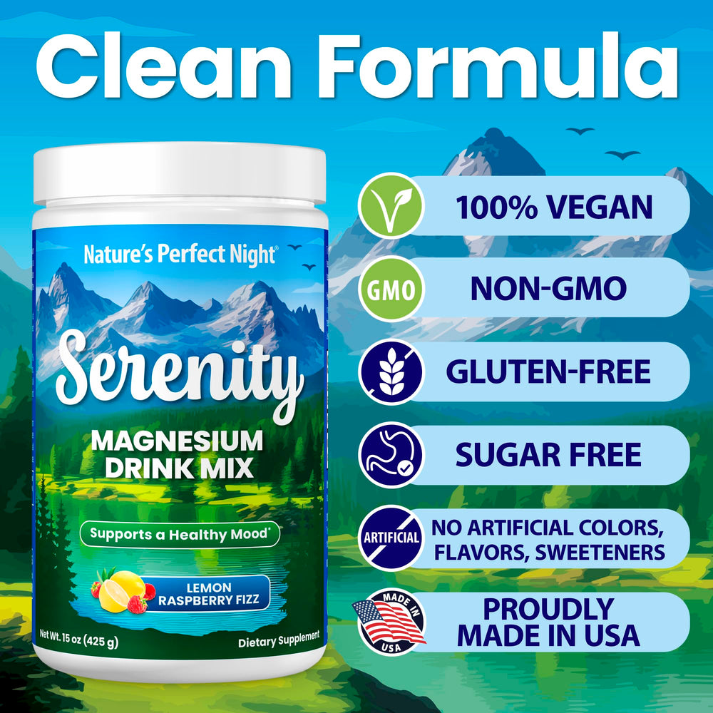 Clean label badges for gluten-free vegan non-GMO on Serenity packaging
