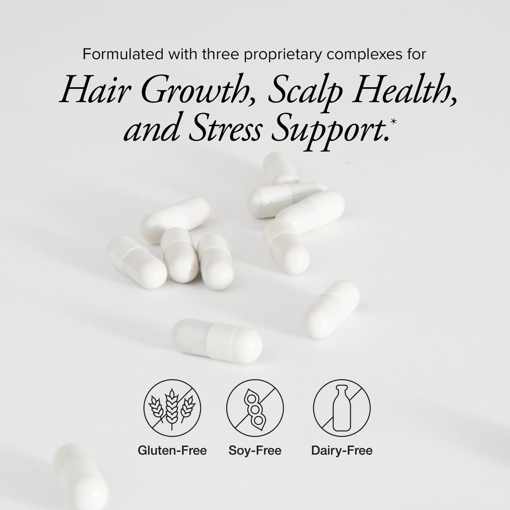 Diagram of patented keratin + collagen complex for hair