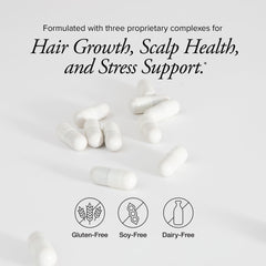 Diagram of patented keratin + collagen complex for hair