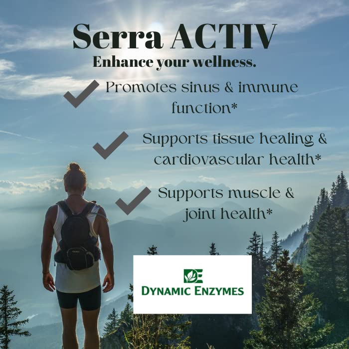 Acid-resistant serrapeptase enzymes in Serra Activ