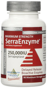 Bottle of Serra Enzyme Serrapeptase 250,000IU
