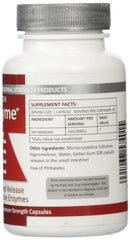 Serra Enzyme Serrapeptase packaging and label