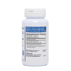 Close-up of Serra-RX acid-resistant Serrapeptase capsule packaging