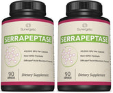 Product image: Premium Serrapeptase enzyme supplement bottle front