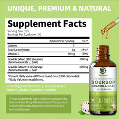 Serving ideas: soursop drops with water or foods