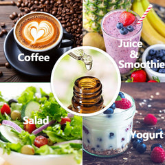 Serving suggestion: two droppers in water or coffee