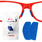 Setex Gecko Grip 1mm anti-slip eyeglass nose pads, blue, 5-pack, USA made
