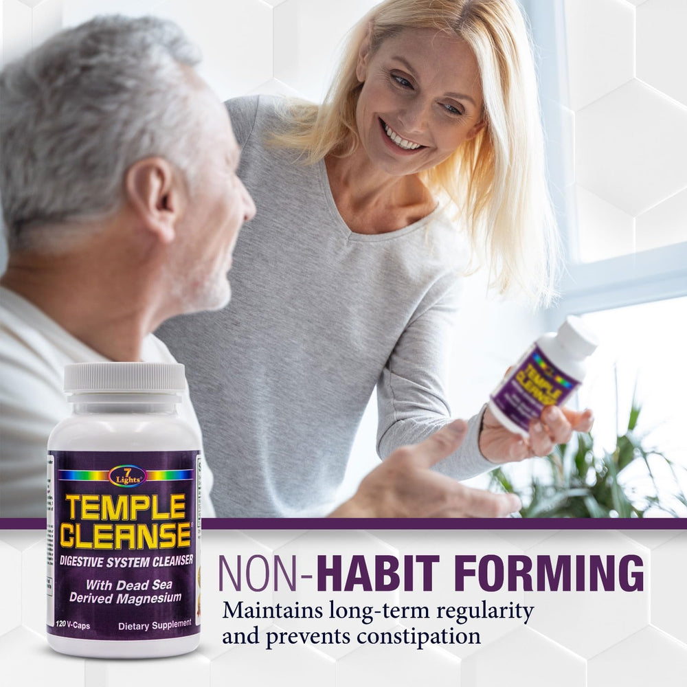 7 Lights Temple Cleanse oxygen themed capsule image suggesting post-meal comfort.