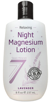 Bottle of Seven Minerals Magnesium Lotion Sleep Lavender – 8 oz