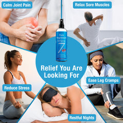 Seven Minerals bottle with spray nozzle enables easy daily transdermal use.