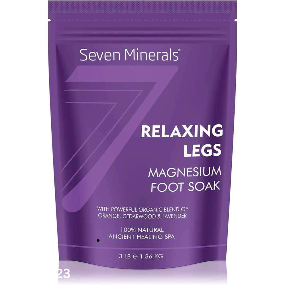 Seven Minerals Relaxing Legs Magnesium Chloride Flakes 3lb package