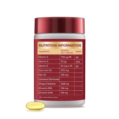 Bottle of Seven Seas Cod Liver Oil 60 capsules