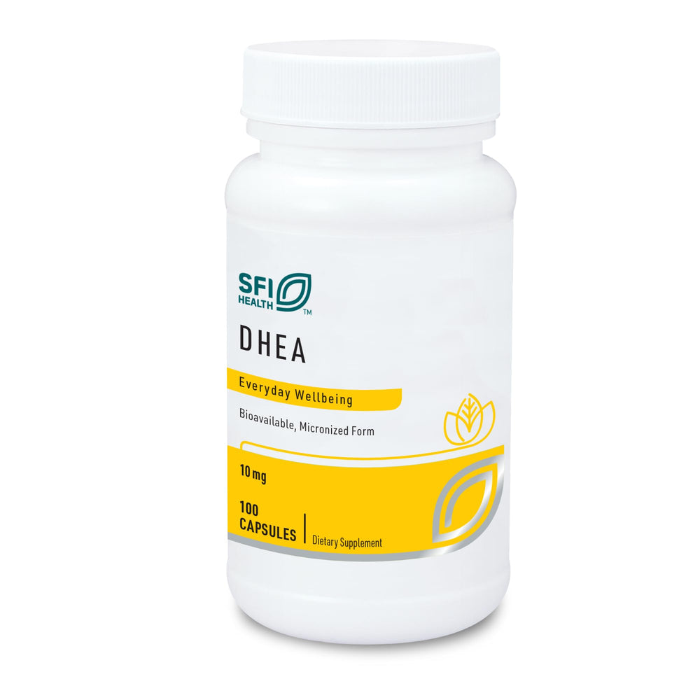 SFI Health Klaire Labs DHEA 10 mg bottle - front view