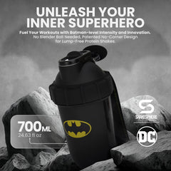 SHAKESPHERE Batman Edition shaker in blacked-out design for stealth training.