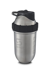 Leak-proof shaker bottle with secure screw-on lid