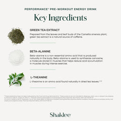 Shaklee caffeine from green tea extract label signals clean energy boost.