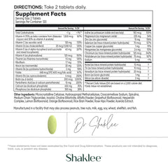 Nutrition label for Vita-Lea Men multivitamin