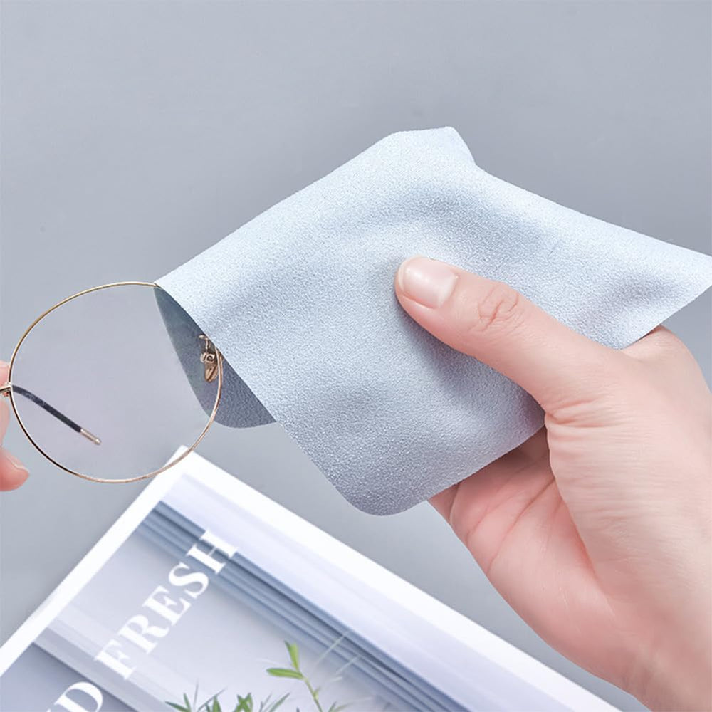 Soft microfiber eyeglass cloth texture