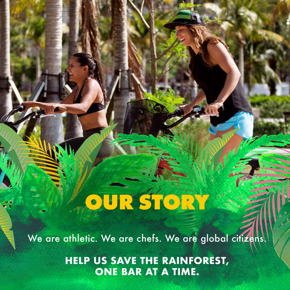 SHANTI BALANCE rainforest-pack display supporting Rainforest Foundation US.