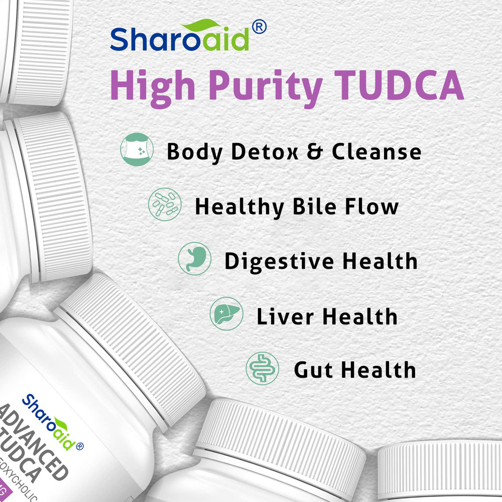 sharoaid tudca bile flow visual illustrating support for digestion and nutrient absorption