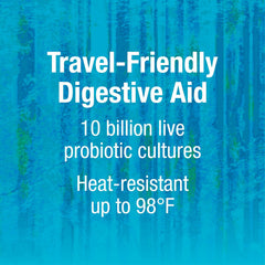 Shelf-stable probiotic capsules for travel