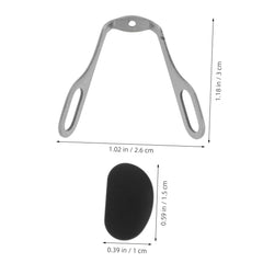 Anti-slip U-shaped eyeglass nose pads