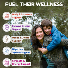 Nutrition label showing vitamins A, C, D, E and B vitamins with minerals
