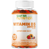 SHIFAA NUTRITION Vitamin D3 Gummies for adults and kids with 2000IU/1000IU per serving