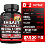 Shilajit 3000mg and Tongkat Ali 15000mg front view