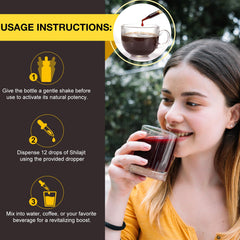 Shilajit for men and women in a 2oz bottle