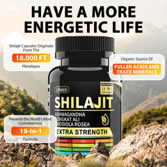 19-in-1 formula with Shilajit, Ashwagandha, Tongkat Ali