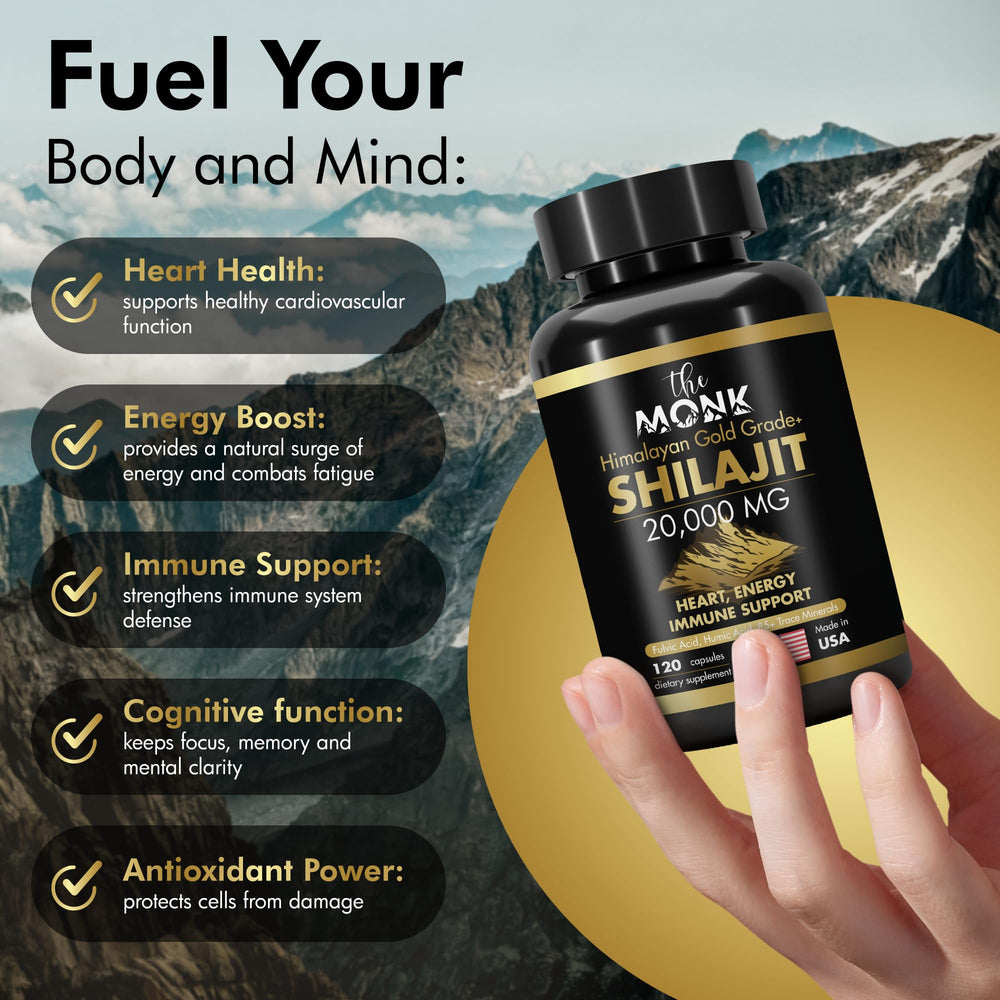 Shilajit capsules 120 count USA made