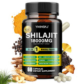 Shilajit capsules 18000mg 60-count 10-in-1 with Ashwagandha and Rhodiola
