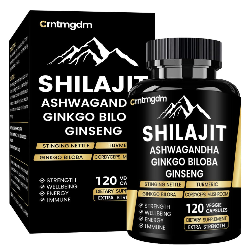 Premium Shilajit Capsules from the Himalayas with Ashwagandha