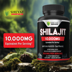 Shilajit capsules packaging with variation notice