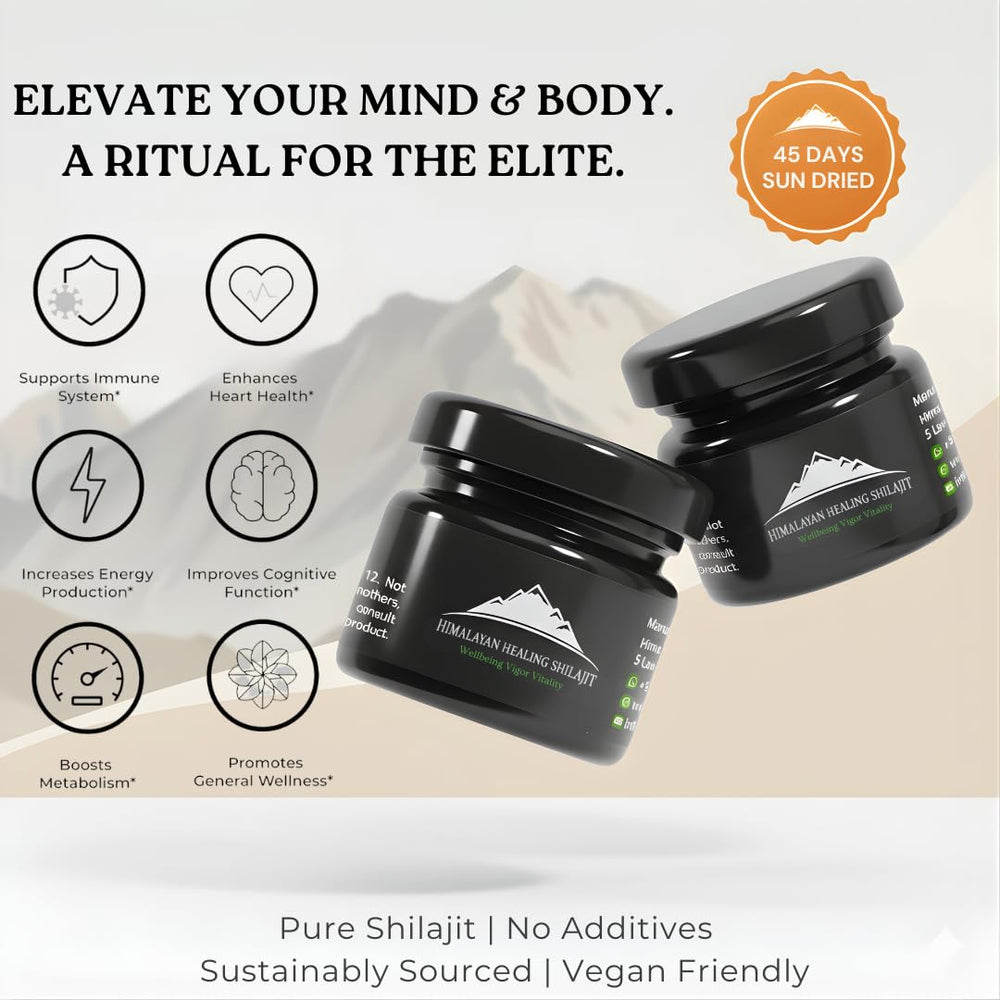 Shilajit resin for energy, focus, and stamina