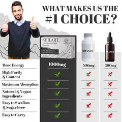Shilajit energy and immune support tablets