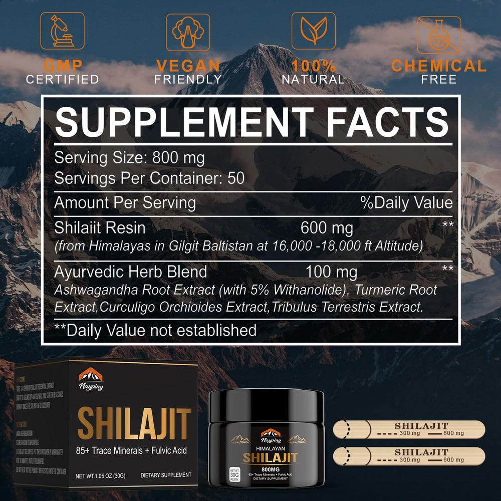 Energy, immune support and vitality benefits of Shilajit