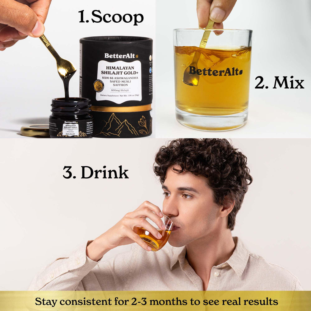 Vegan and cruelty-free Shilajit Gold 30g packaging