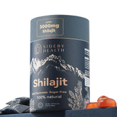 Shilajit Gummies bottle with 3000mg dosage label